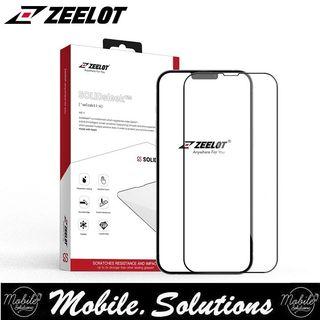ZEELOT iPhone 13 Pro Max / 13 Pro / 13 Retina Clear Full Coverage SOLIDsleek Tempered Glass