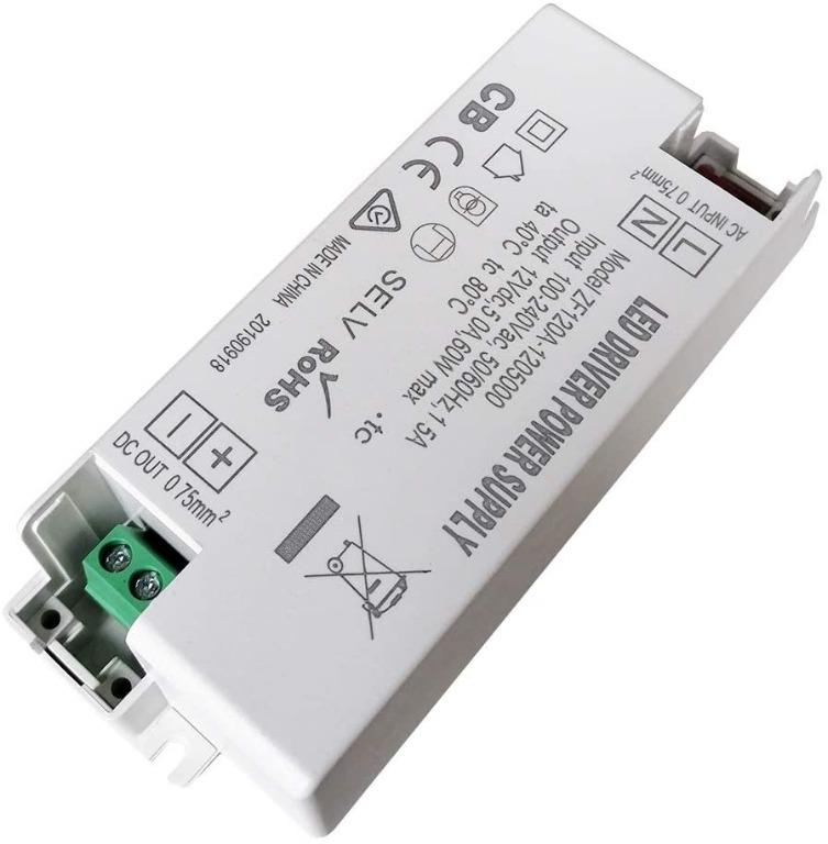 Hmoddpon-LED Driver Power Supply Adapter Transformer 12V 48W/4A 60W/5A
