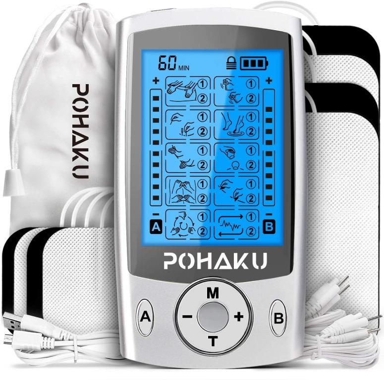 AUVON Dual Channel TENS Unit Muscle Stimulator Machine with 20 Modes,  Health & Nutrition, Health Supplements, Sports & Fitness Nutrition on  Carousell