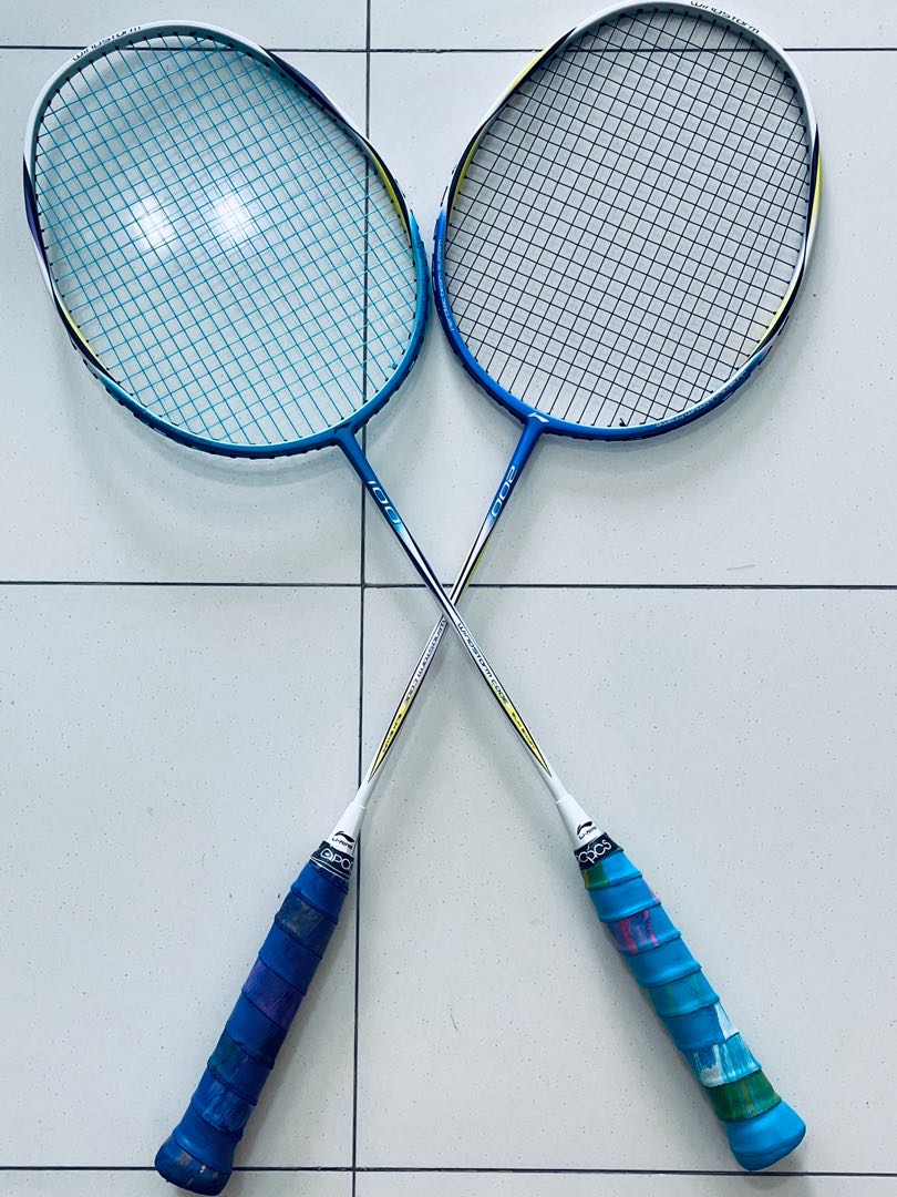 2 Lining badminton racket (200 windstorm code slim shaft), Sports