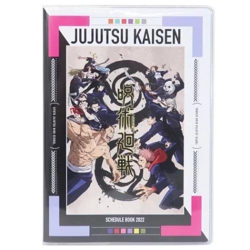 會員專享照價5折清貨優惠 咒術迴戰日版22年b6 手帳schedule Book 月間記事簿筆記本記事本筆記簿日本假期 公告欄
