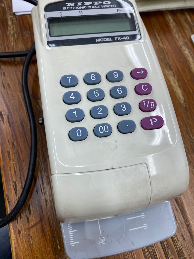 Nippo electronic check writer FX40 FX40 34154 (japan import) / 支票打印機 / cheque writer machine