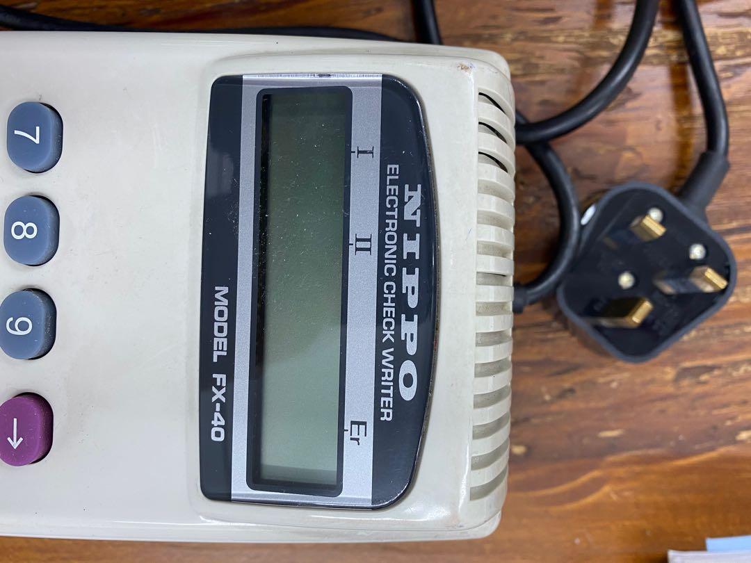 Nippo electronic check writer FX40 FX40 34154 (japan import) / 支票打印機 / cheque writer machine
