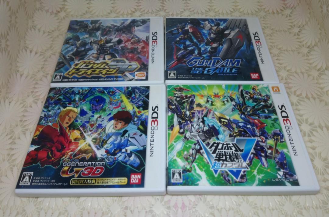 任天堂nintendo 3ds Gundam Tryage Sp Gundam The 3d Battle Sd Gundam G Generation 3d 機動戰士高達 紙箱戰機w 超custom 日版game 遊戲機 遊戲機遊戲 Nintendo 任天堂 Carousell