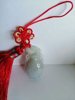 翡翠A貨小花瓶吊飾64202486388097110