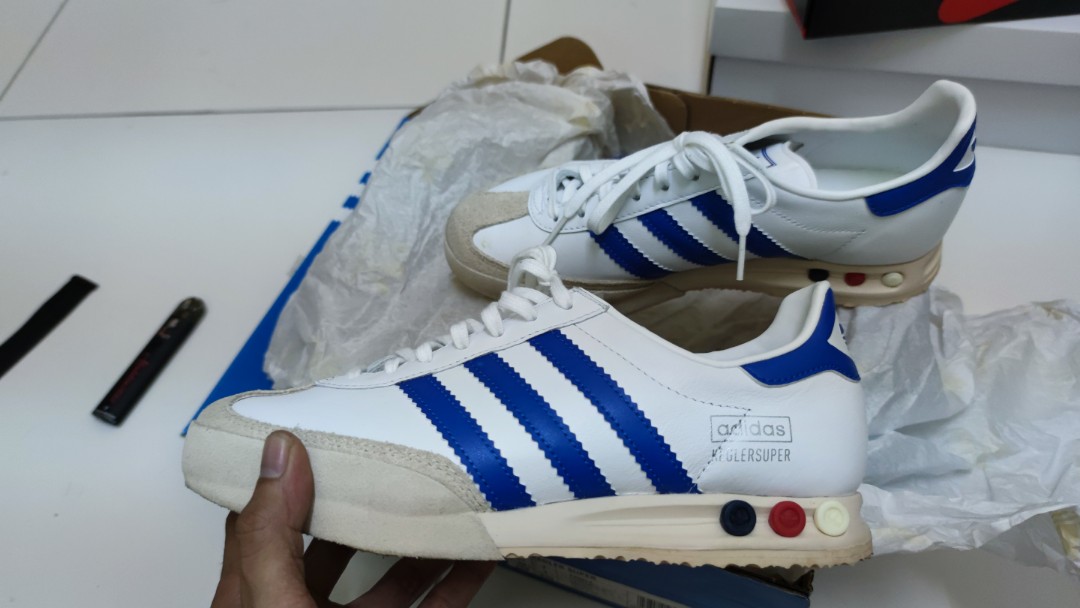 Adidas kegler super white 2025 blue