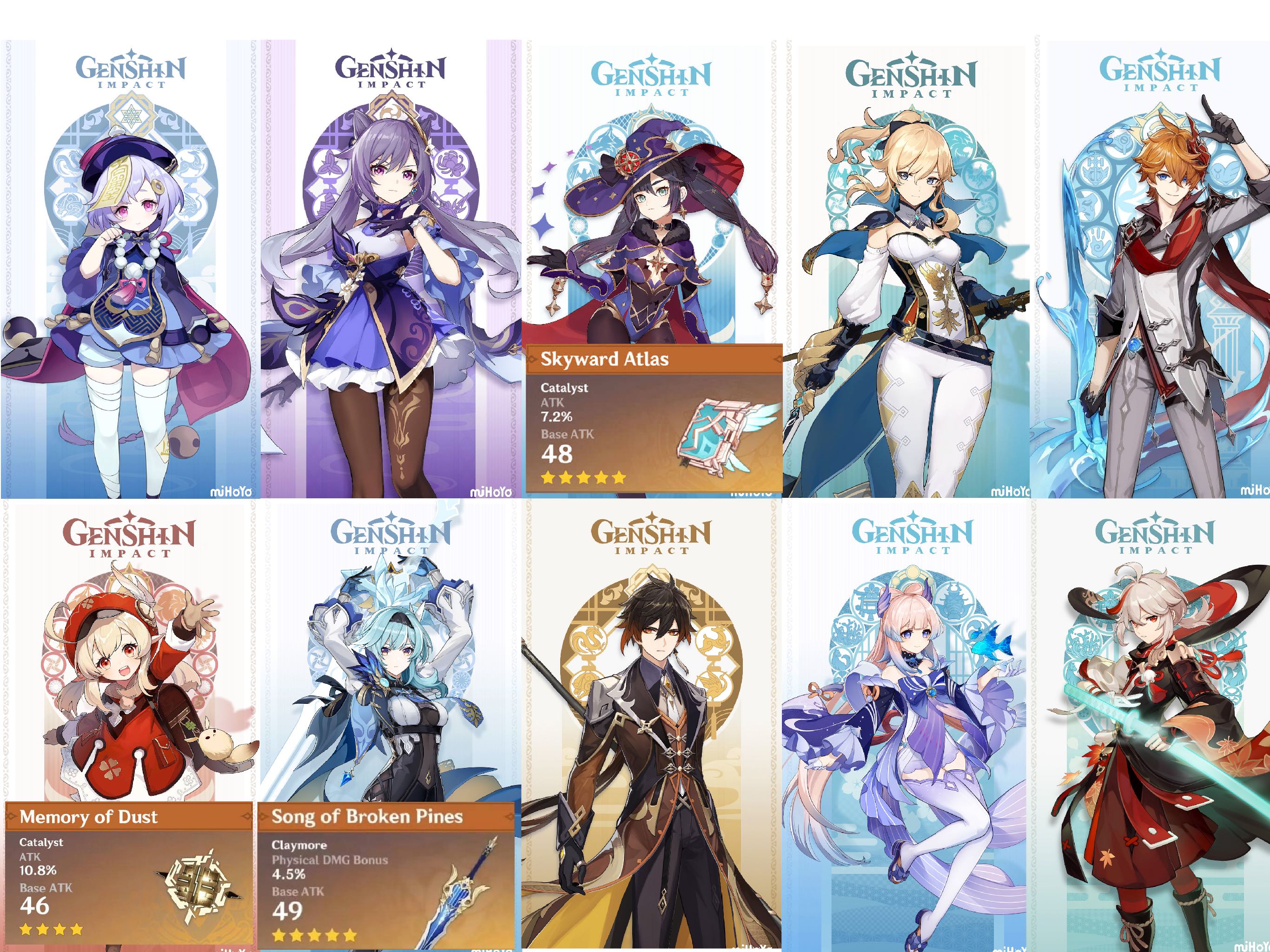 AR 55 Genshin Account Asian Server (Klee, Eula, Kokomi, Zhongli, Kazuha