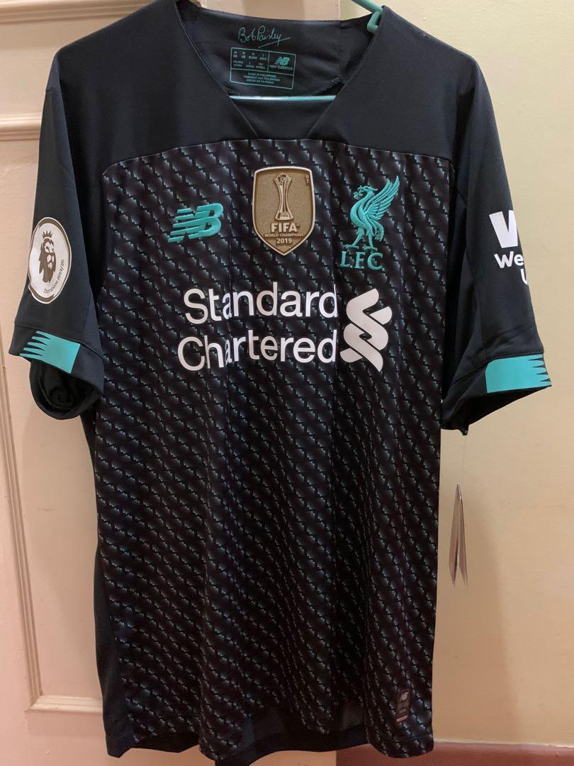 Authentic Liverpool FC M size away jersey with FIFA Champions and champion 19 20 New with tags