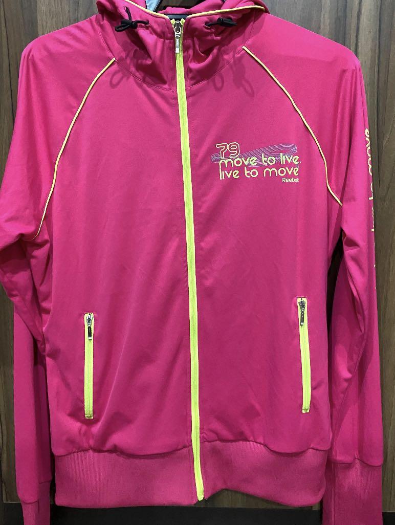 Authentic Reebok Pink Hoodie Activewear 