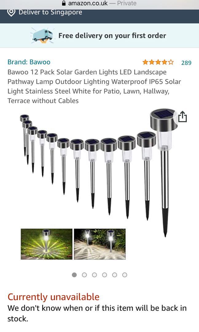 Bawoo solar clearance garden light