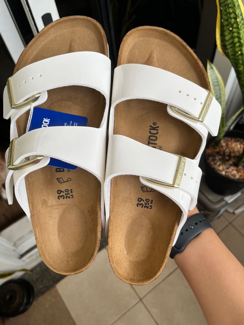 White shop birkenstocks 39