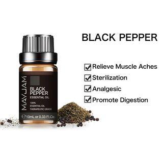 ★BLACK PEPPER ★ MAYJAM 10ML AROMA ESSENTIAL OILS★ ►FOR DIFFUSER / HUMIDIFIER / NEUBULIZER