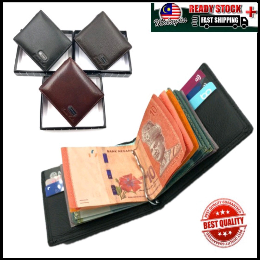 BS Wallet Money Clip Genuine Leather, Men's Fashion, Watches ...