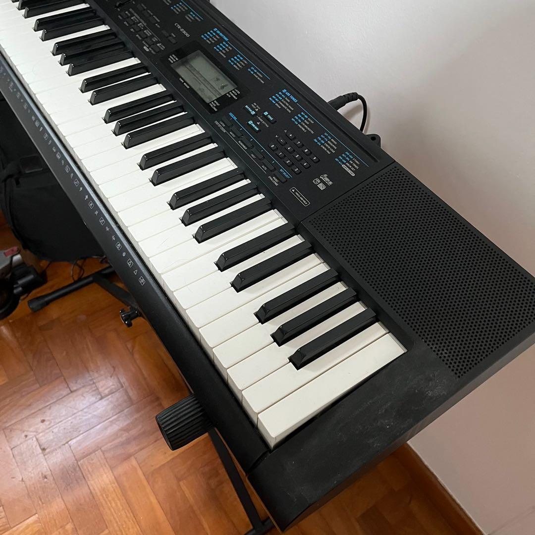 Casio Keyboard piano with stand, Hobbies & Toys, Music & Media, Musical