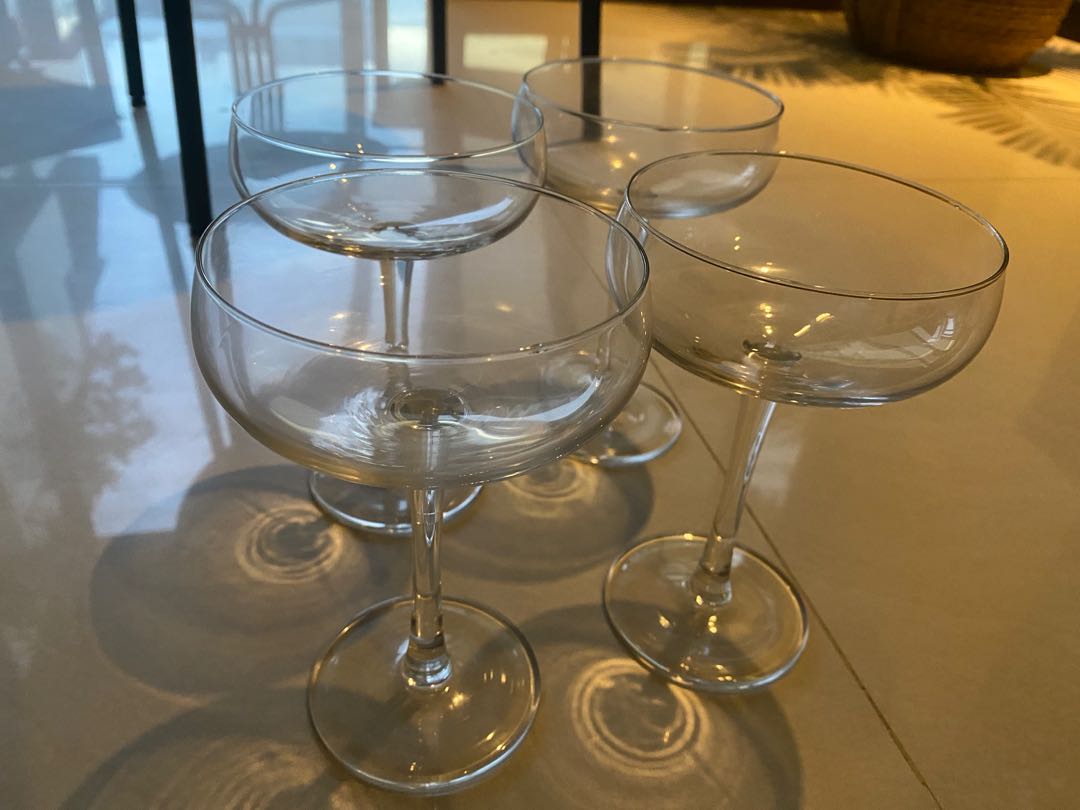 IKEA Champagne coupe glasses Moving out sale , Furniture & Home
