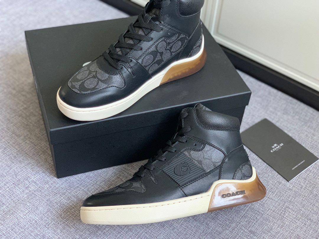 Men's coach top high top sneakers