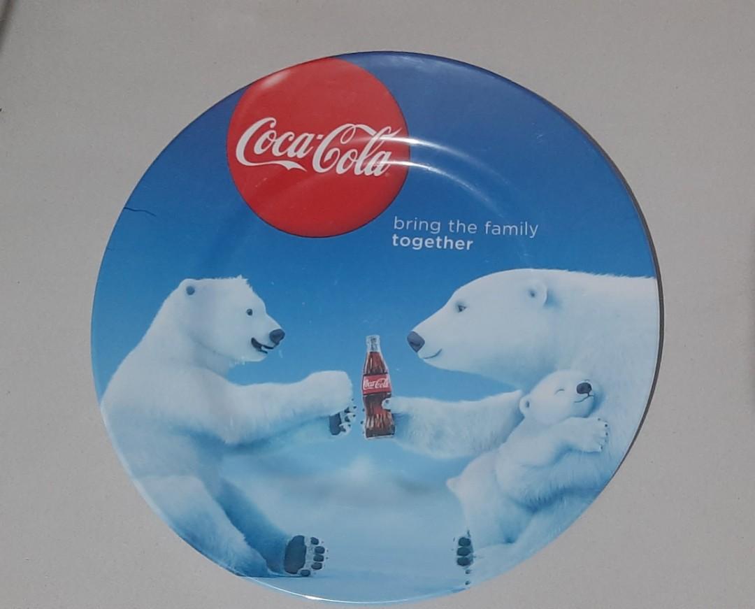 Coca Cola Coke Collectible Polar Bear Blue Melamine Plastic ...