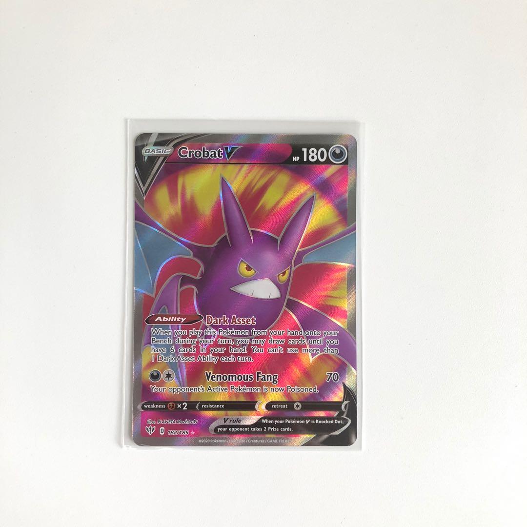 Crobat V Full Art 1 1 Darkness Ablaze Toys Games Board Games Cards On Carousell Crobat V Full Art 1 1 Darkness Ablaze Toys Games Board Games Cards On Carousell