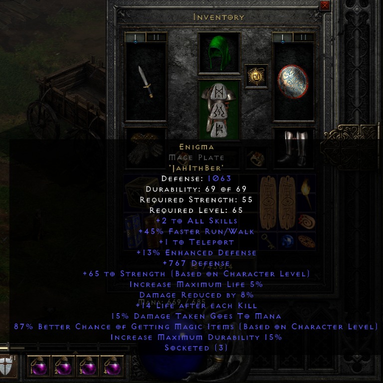 D2R Enigma Mage Plate, Video Gaming, Gaming Accessories, InGame