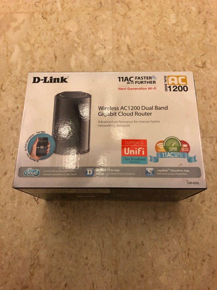 D Link Wireless Ac1200dual Band Gigabit Cloud Router Computers Tech Parts Accessories Networking On Carousell