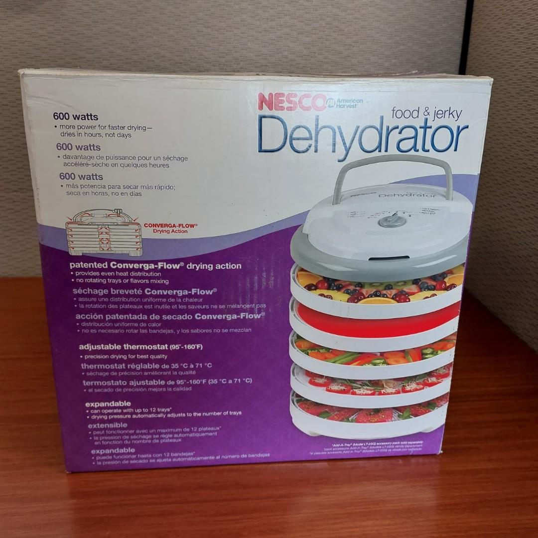 Dehydrator Nesco FD75A, Snackmaster Pro Food Dehydrator, Gray, TV