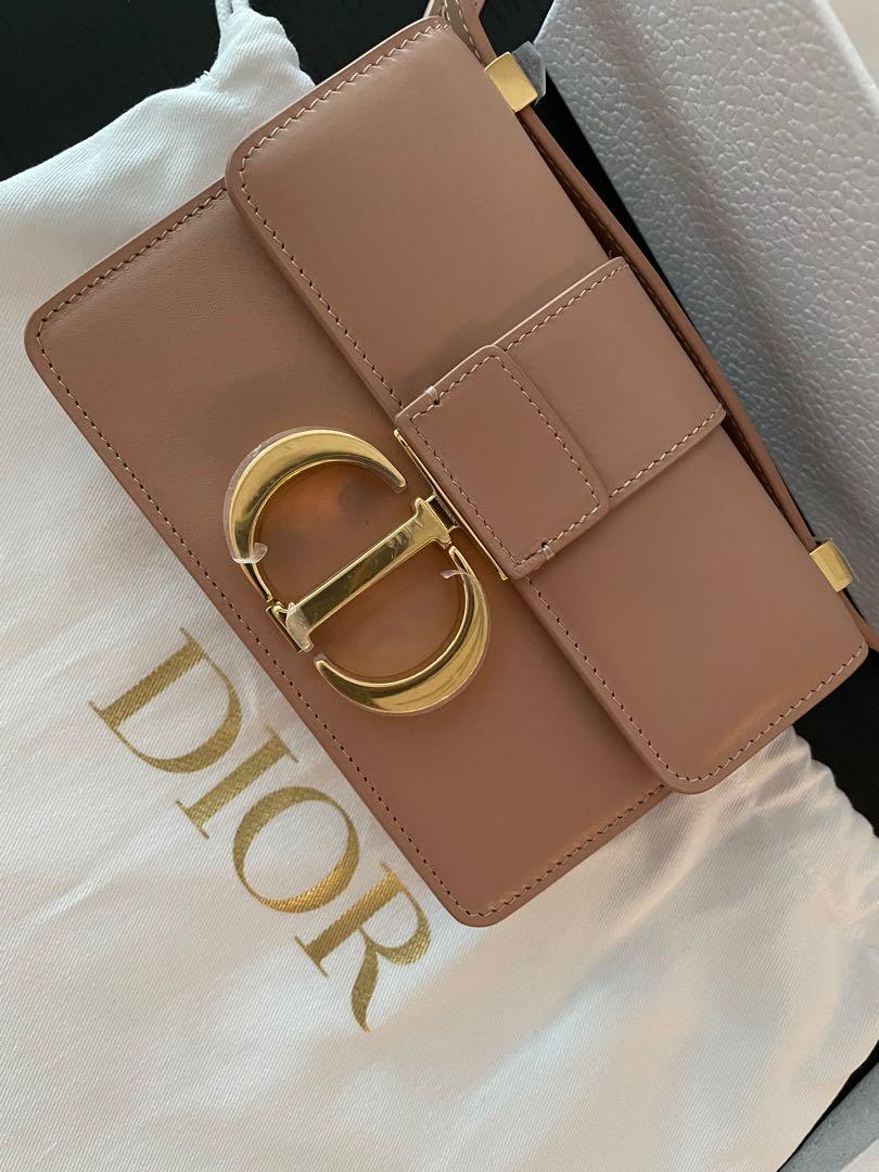 Dior Rose Des Vents Calfskin 30 Montaigne Micro Bag For Sale at 1stDibs