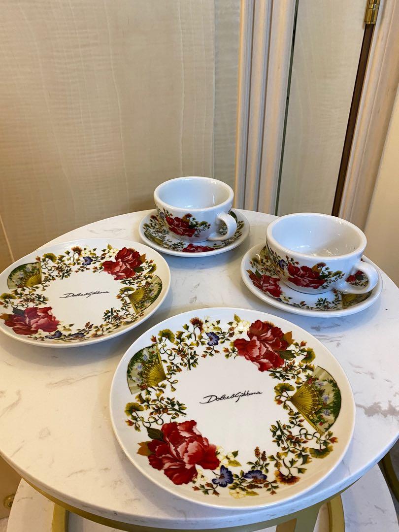 Dolce & Gabbana Loveramics Tea Cup Set, 傢俬＆家居, 廚具和餐具, 茶具配件- Carousell