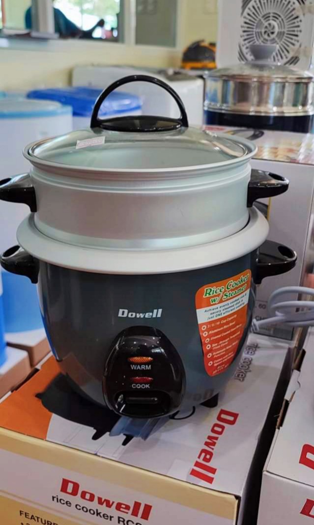 Dowell 3/ 5/10 cups capacity Aluminum bowl rice cooker with steamer ...