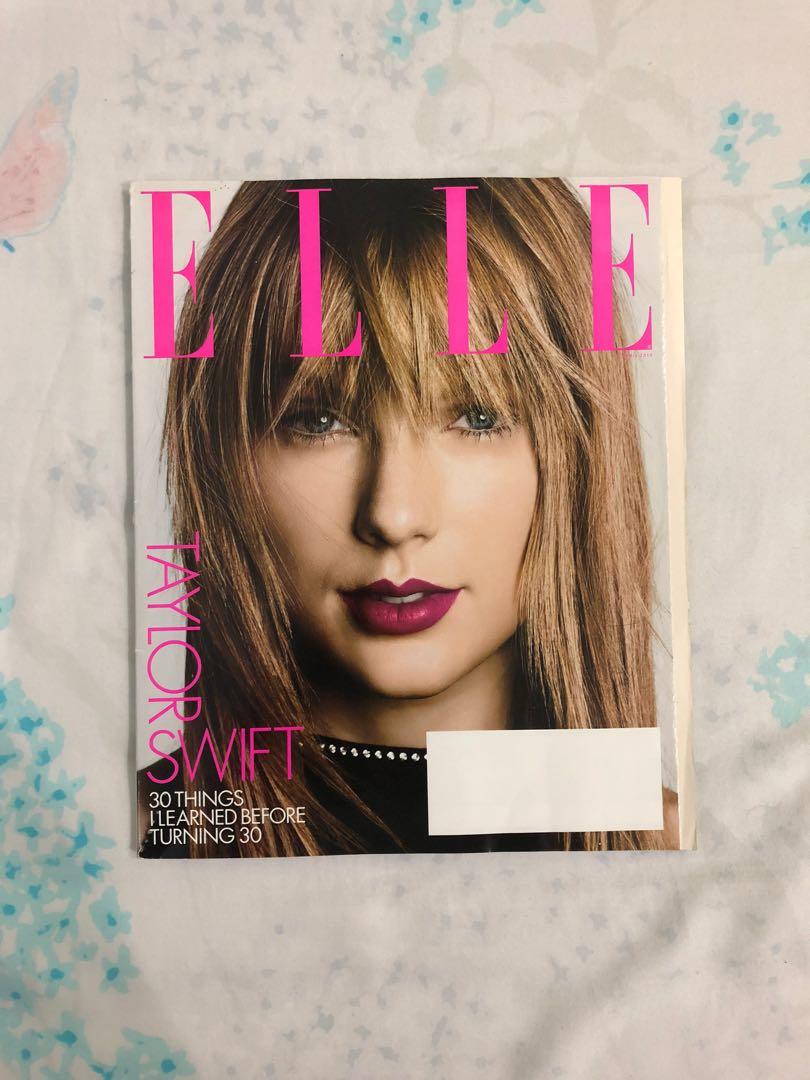 Elle Taylor Swift Us Edition/Majalah Elle Taylor Swift Edition, Buku & Alat  Tulis, Majalah & Lainnya Di Carousell