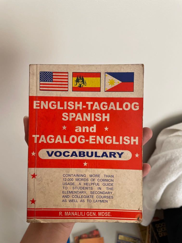 EnglishTagalog Spanish and Tagalog English Vocabulary, Hobbies