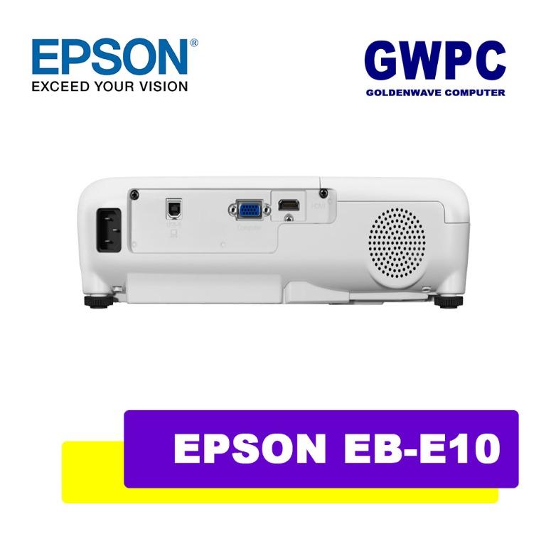 Epson EB-E10 XGA 3LCD Projector E10, Computers & Tech, Printers ...
