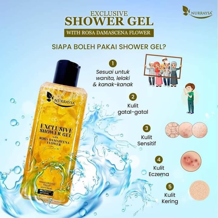 EXCLUSIVE SHOWER GEL NURRAYSA, Beauty & Personal Care, Bath & Body
