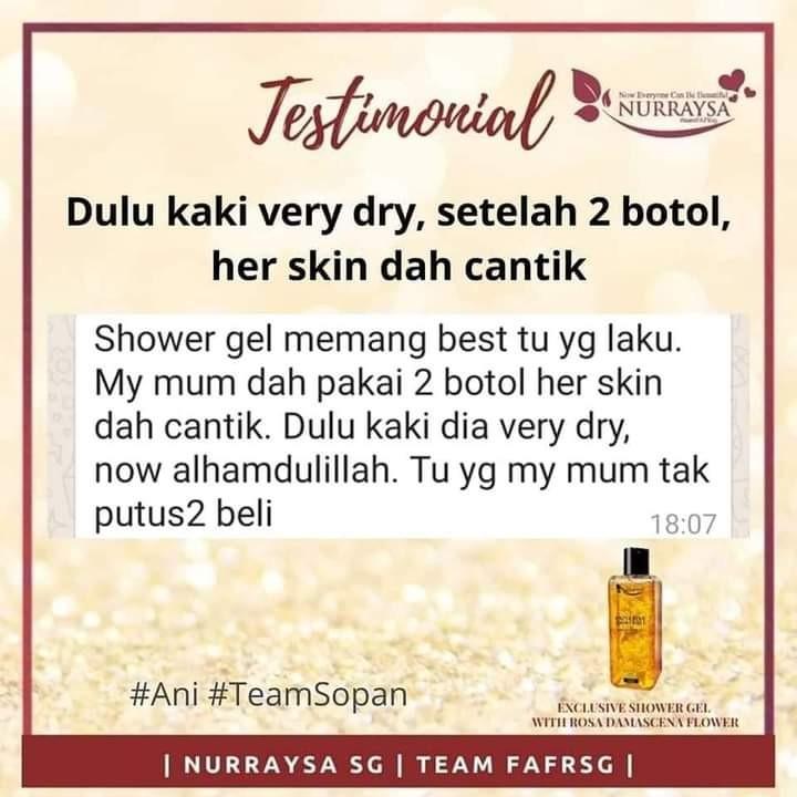 EXCLUSIVE SHOWER GEL NURRAYSA, Beauty & Personal Care, Bath & Body