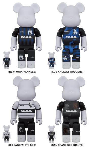 BE@RBRICK F.C.R.B. × MLB 100％u0026400％GIANTS-