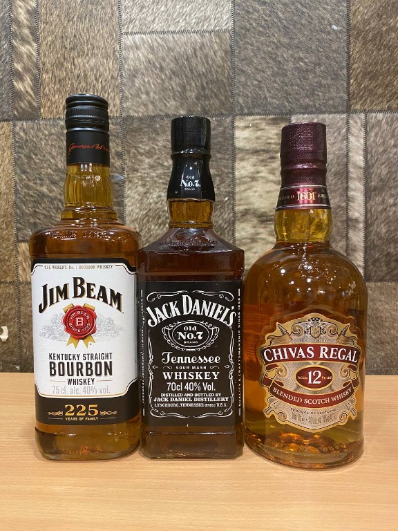 Free Delivery3 Bottles x 700ml Chivas Regal 12yrs Whisky/700ml Jack