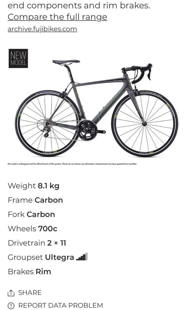 Fuji mtb size chart hotsell