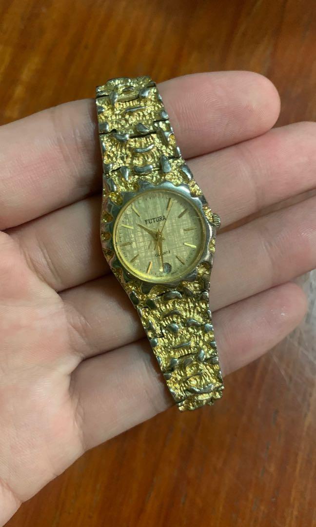 Futura gold nugget watch deals