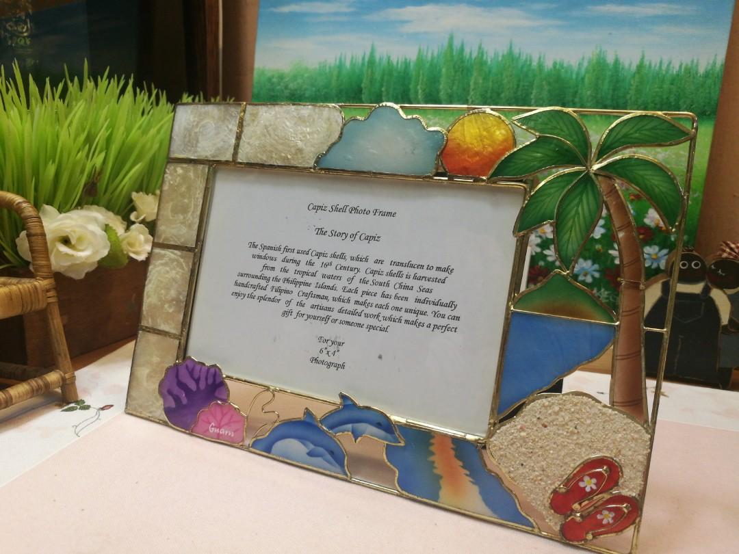 Guam Capiz Shell photo frame, Furniture & Home Living, Home Decor