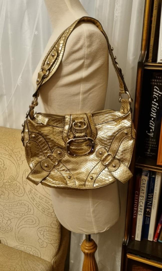 Gold guess clearance handbag