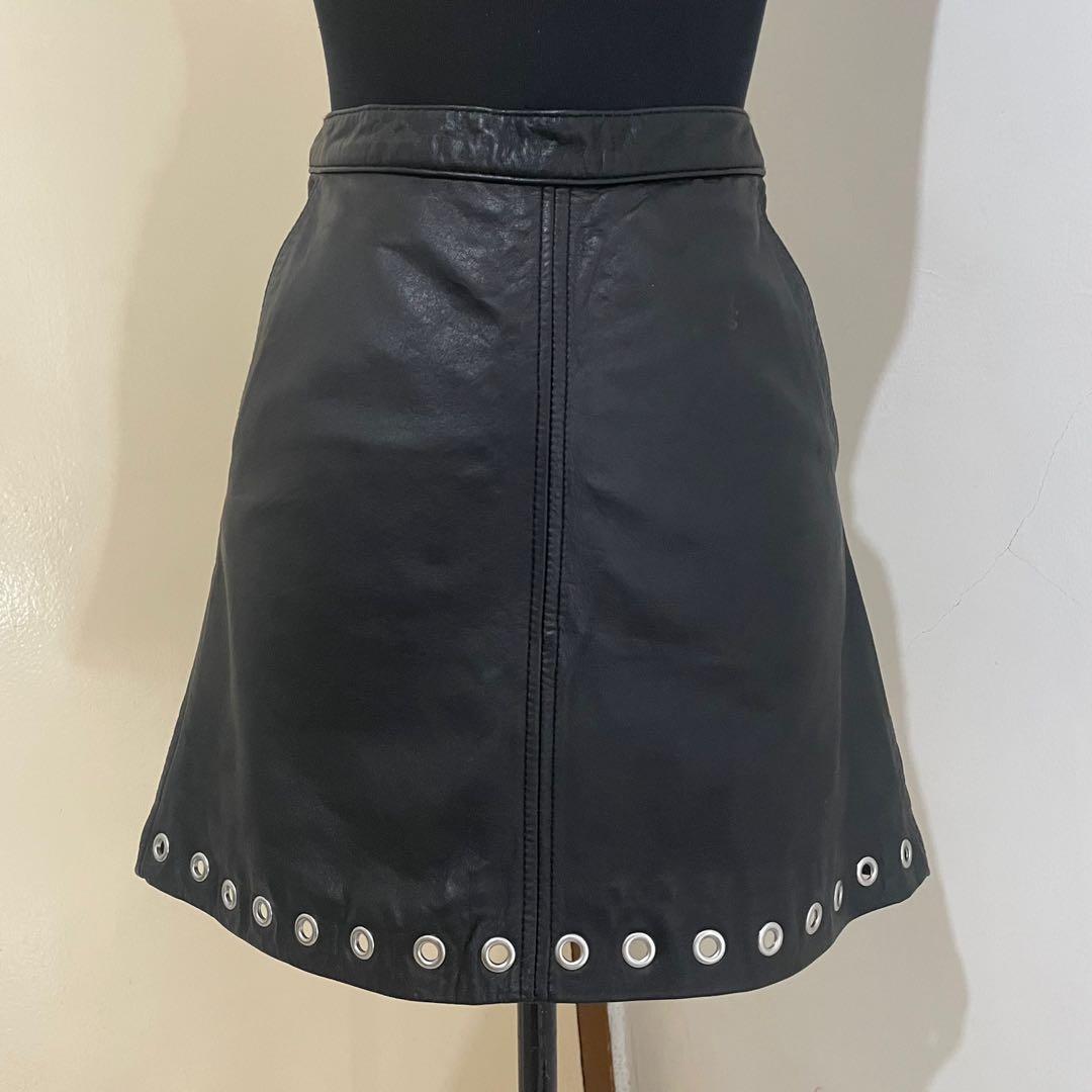 Black and silver a line skirt sale