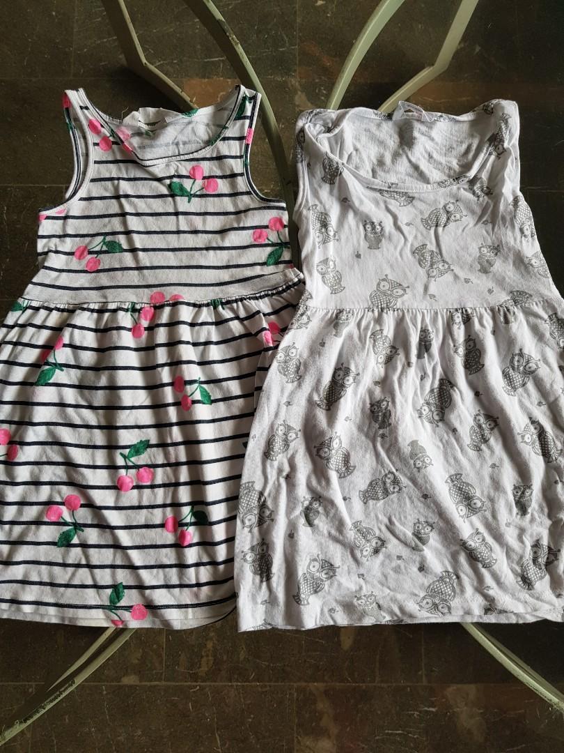 H&M Kids Dress (Category: Babies & Kids Fashion) located in Las Pinas. Submitted by burghat (Listing ID 1123089142, Image 1). Description: ✅ H&M brand ✅ Sleeveless dress. One is original (says 2 to 4yrs old) the other one is overruns (says 5 to 6 yrs old). But both can fit 2 to 3 years old..