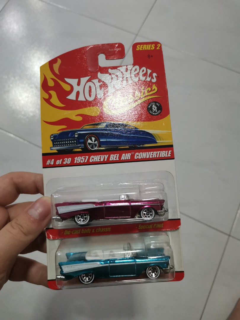 Hot Wheels 1/64 - Chevrolet Bel Air 1957 - Peinture Spectraflames, Occasion