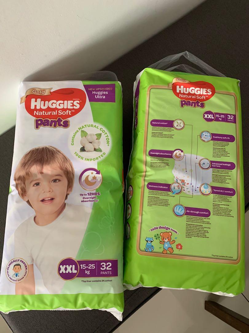 Huggies Natural diapers size XXL, Babies & Kids, Bathing & Changing