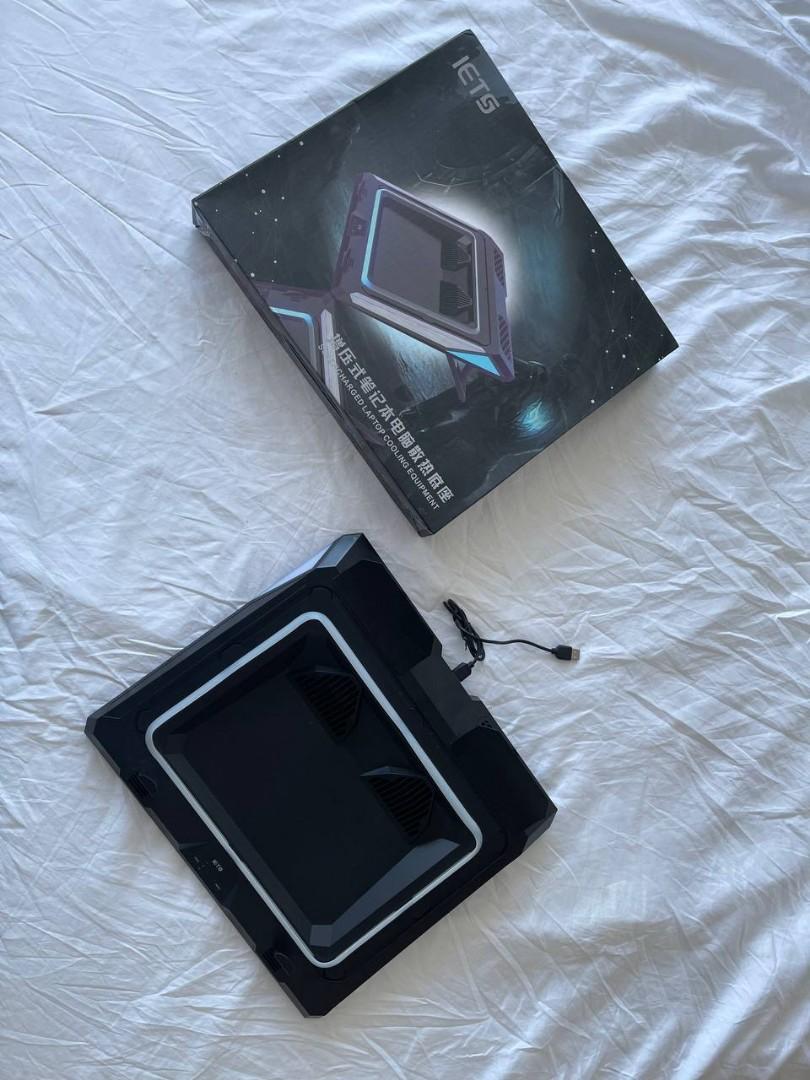 IETS GT300S with LED (Category: Laptop Bags & Sleeves) located in Pasig City. Submitted by iphone12promaxxx (Listing ID 1123022516, Image 1). Description: IETS GT300S Highly Recommended Laptop Cooler Opened for testing only. Bnew..