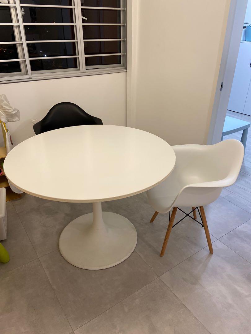 Ikea Round Dining Table With Nordic, Ikea Round Kitchen Table And Chairs Set
