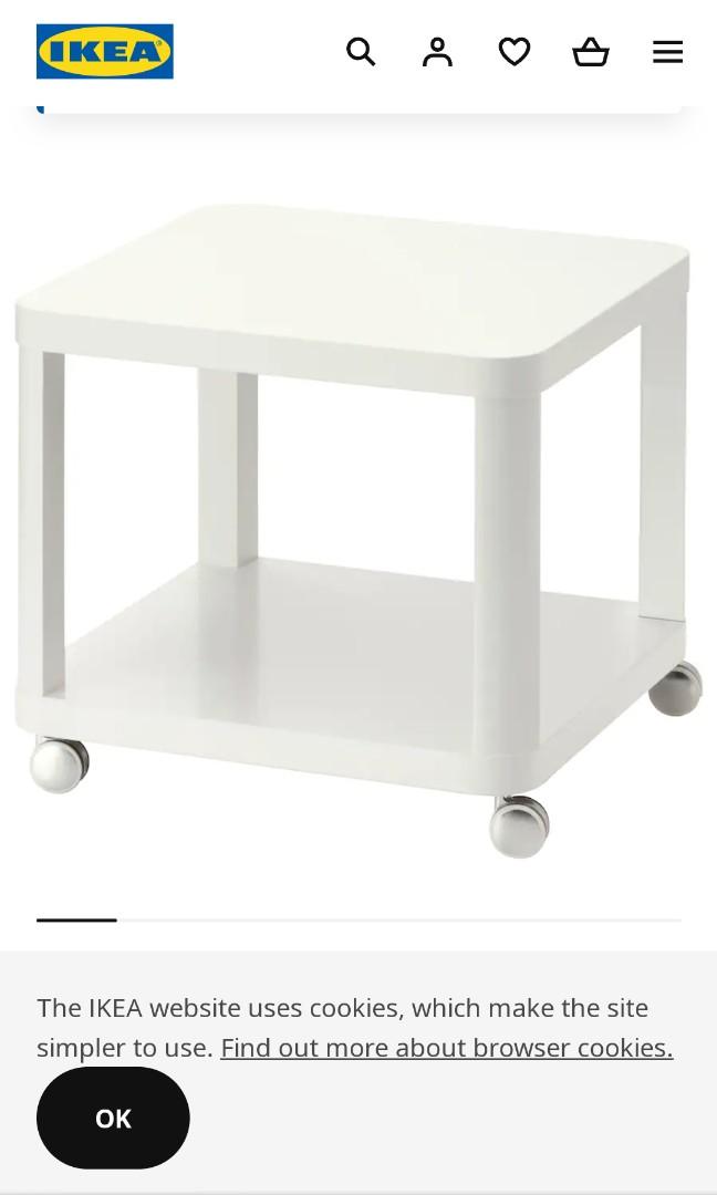 Tingby side table store on castors