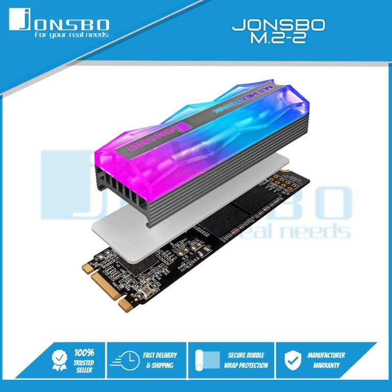 Jonsbo M.22 RGB M.2 SSD Heatsink Cooler (Color version), Computers