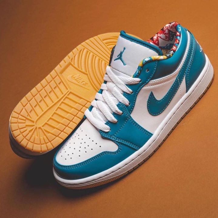 air jordan 1 low light teal