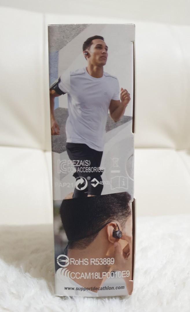 KALENJI 500 Wireless Bluetooth Earphones Black, Audio, Headphones