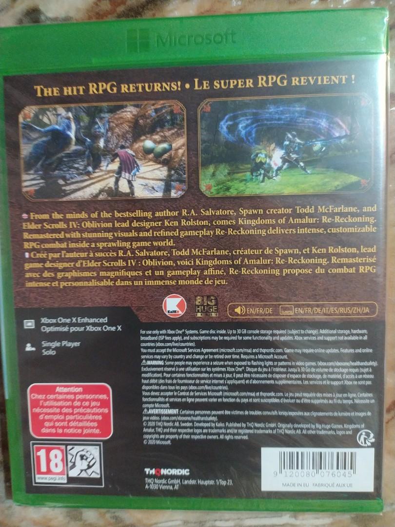 Kingdoms Of Amalur Re-Reckoning, Video Gaming, Video Games, Xbox.